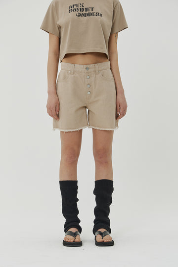 (W) TRIPLE MOON DENIM SHORTS